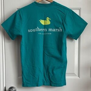Southern Marsh Aqua Short Sleeve Tee